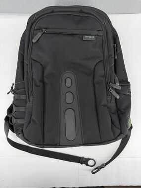 Targus 15.6" Spruce EcoSmart Checkpoint Tech Backpack Black Green TBB013US-93